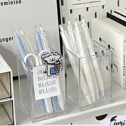 Hộp đựng bút - khay đựng bút trong suốt nhựa arcylic/ mica trong suốt loại dẹp kdn1511 6