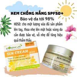 Kem chống nắng Sun Cream Plus 50g - Cho mặt và body nâng tone trắng da - Sản phẩm của Viện Hàn Lâm KH&CN Việt Nam 4