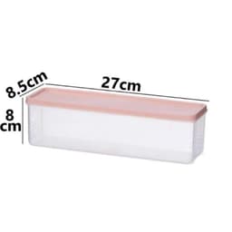COMBO 3 Hộp Chữ Nhật Bảo Quản Thực Phẩm Đa Năng Hokori 6790 dáng dài có nắp đậy nhựa dẻo bền để tủ lạnh AMIZIN 7
