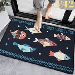 Combo 3- 5 Thảm lau chân 3D hình thú cute chống trơn trượt, thấm nước 40x60cm  - TH88 9