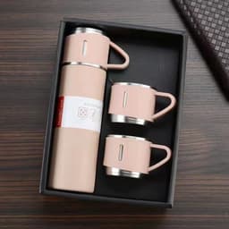 HÓT Bộ Bình Giữ Nhiệt Có Kèm 2 Cốc 500ML Lõi Inox Cao Cấp, Fullbox Làm Quà Tặng Sang Trọng  2