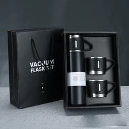 HÓT Bộ Bình Giữ Nhiệt Có Kèm 2 Cốc 500ML Lõi Inox Cao Cấp, Fullbox Làm Quà Tặng Sang Trọng  8