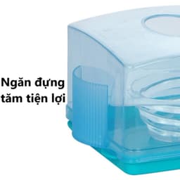 COMBO 5 Hộp giấy vuông trong lò xo nhựa VIỆT NHẬT - Ngăn đựng tăm, đựng giấy ăn, vệ sinh - 2703 3