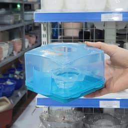 COMBO 5 Hộp giấy vuông trong lò xo nhựa VIỆT NHẬT - Ngăn đựng tăm, đựng giấy ăn, vệ sinh - 2703 5