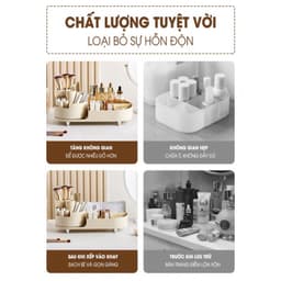 Kệ Đựng Mĩ Phẩm UFOR 360 Mẫu Mới Cỡ Lớn - Đồ Trang Điểm Để Bàn Sang Trọng Cao Cấp - Mẫu Mới giadungtienich5k 5