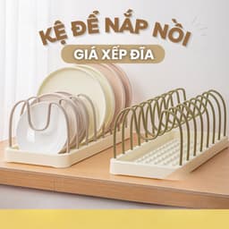 ,Kệ để nắp vung nồi DECO, kệ bếp đa năng điều chỉnh được khoảng cách, giá úp đĩa chảo tiện lợi bé 2