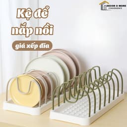 VINBEO Kệ để nắp vung nồi DECOR, giá để đĩa chảo đa năng có thể điều chỉnh khoảng cách trong nhà bếp ANHI004 8