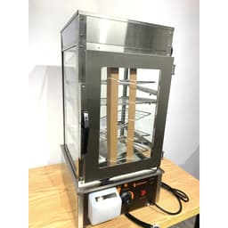 Tủ hấp bánh bao 5 tầng, inox kính sạch xẽ 2