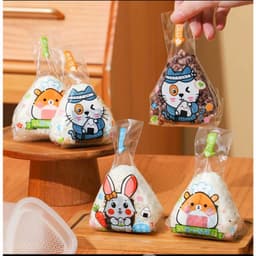 Túi Đựng Cơm Nắm Tam Giác Onigiri – Túi Bóng Kính Dễ Thương, Túi Đựng Cơm Thẩm Mỹ - Nhật An Food 6