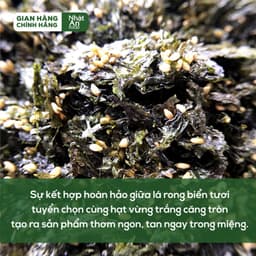 Rong Biển Ăn Liền Trộn Vừng, Rong Biển Trộn Mè Rang Nhật An Food 260g – Dinh Dưỡng & Tiện Lợi 5