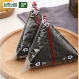 Rong Biển Onigiri - Nhật An Food, Lá Rong Biển Cuộn Cơm Nắm Tam Giác (có sẵn film wrap), 100% Rong Biển Chất Lượng Cao 6