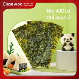 [Chính Hãng] Thanh Rong Biển Ăn Liền, Rong Biển Giòn Cực Ngon 240 gói (480 thanh) Chaewoo Nhật An Food 7