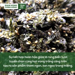 [Chính Hãng] Rong Biển Ăn Liền Trộn Vừng Chaewoo Nhật An Food – Không Chất Bảo Quản, Không Phẩm Màu, Tiện Lợi 5