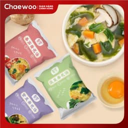 [Chính Hãng] Viên Canh Ăn Liền 6g - 8g, Soup Ăn Nhanh Gọn, Tiện Lợi, 4 Vị Trứng, HSD 18 Tháng | Chaewoo Nhật An Food 3