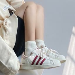 [ Tiệm giày ] Giày sneaker thể thao nữ sò hoa kẻ đỏ mận phối đồ xinh CP1 7