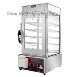 🥟 TỦ HẤP BÁNH BAO 5 TẦNG – KÍNH 2 LỚP CHỐNG MỜ – TĂNG GẤP ĐÔI DOANH THU NHỜ TỦ HẤP TRƯNG BÀY ĐẸP MẮT! 3