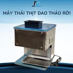 Máy Thái ThịtThái Dao Rời Thái Mỡ, Tai Heo 1 Cửa, Máy Thái Thịt Hạt Lựu, Thái Sợi, Máy 2mm-10mm 2