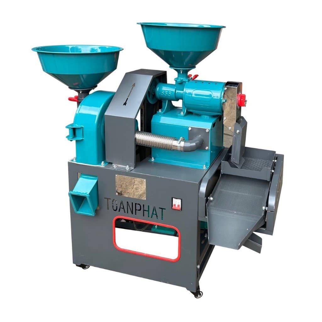 Máy sát gạo, xay gạo, xay sát thóc, gạo hộ gia đình, kinh doanh - Máy xát gạo 3 chức năng
