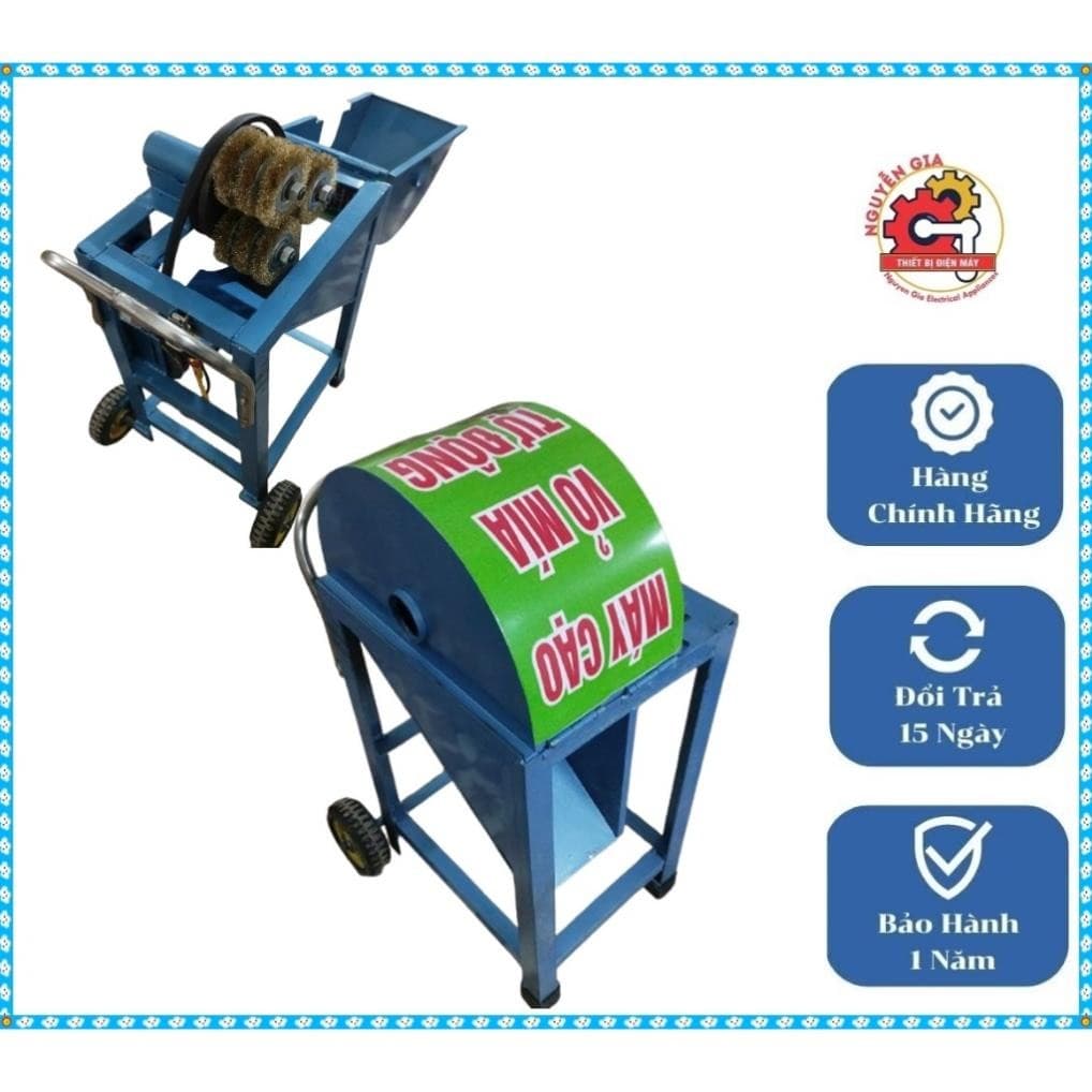 [NEW 100%] Máy cạo vỏ mía tự động công suất 4-5 cây/phút - BH 1 năm