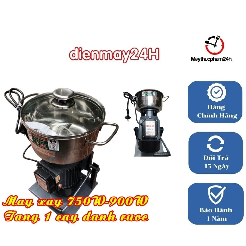 [NEW 100%] Máy Xay Đa Năng 750w 900w 1100w Xay công nghiệp xay Hành- Tỏi- Hành- Ớt.....nồi inox 304chống han gỉ