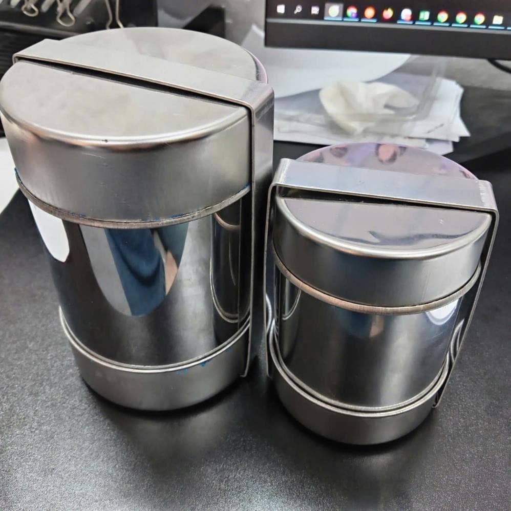 Khuôn làm giò 1kg và 0.5kg, làm giò chả gia đình - cơ sở kinh doanh, Inox bền đẹp an toàn