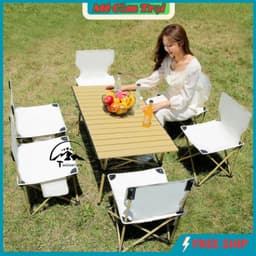 bàn camping gấp gọn, dã ngoại du lịch cắm trại  gọn nhẹ tiện lợi, bàn xếp gấp gọn bằng hợp kim cacbon sơn tĩnh điện 2