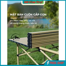 bàn camping gấp gọn, dã ngoại du lịch cắm trại  gọn nhẹ tiện lợi, bàn xếp gấp gọn bằng hợp kim cacbon sơn tĩnh điện 7