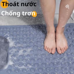 .Thảm Nhà Tắm Chống Trượt Massage Chân Chất Liệu TPE + PVC, Thảm Lót Sàn Có Gai Mát Xa Chà Chân (ms 036) 2