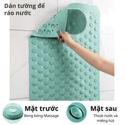.Thảm Nhà Tắm Chống Trượt Massage Chân Chất Liệu TPE + PVC, Thảm Lót Sàn Có Gai Mát Xa Chà Chân (ms 036) 3