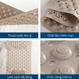 .Thảm Nhà Tắm Chống Trượt Massage Chân Chất Liệu TPE + PVC, Thảm Lót Sàn Có Gai Mát Xa Chà Chân (ms 036) 8