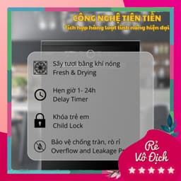 Máy rửa bát GrandX SMS8GX89B Serial 8+ lắp âm tủ độc lập 16 bộ, màu đen 7