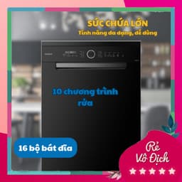 Máy rửa bát GrandX SMS8GX89B Serial 8+ lắp âm tủ độc lập 16 bộ, màu đen 9
