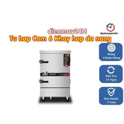 Tủ hấp công nghiệp đa năng 4-24 khay: hấp cơm, giò, chả, gà ủ muối, xúc xích ngon. 3