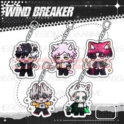 (mua 1 tặng 1) Móc khóa in hình WIND BREAKER ver TAI THÚ chibi anime mica acrylic quà tặng xinh xắn 1