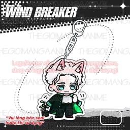 (mua 1 tặng 1) Móc khóa in hình WIND BREAKER ver TAI THÚ chibi anime mica acrylic quà tặng xinh xắn 5