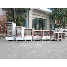 Tủ Hấp Cơm Công Nghiệp 4 Khay Hàng Việt Nam – Inox 1mm, Chạy Điện Hoặc Gas 4