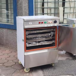 Tủ Hấp Cơm Công Nghiệp 4 Khay Hàng Việt Nam – Inox 1mm, Chạy Điện Hoặc Gas 1