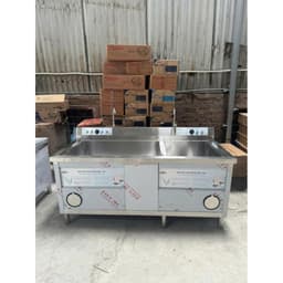 Máy Rửa Bát Siêu Âm Công Nghiệp 1M - Bồn Rửa Inox 304 Cao Cấp 80x60x30cm 6