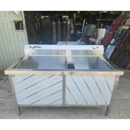 Máy Rửa Bát Siêu Âm Công Nghiệp 1M - Bồn Rửa Inox 304 Cao Cấp 80x60x30cm 5