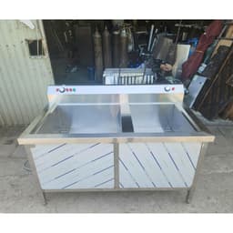 Máy Rửa Bát Siêu Âm Công Nghiệp 1M - Bồn Rửa Inox 304 Cao Cấp 80x60x30cm 4