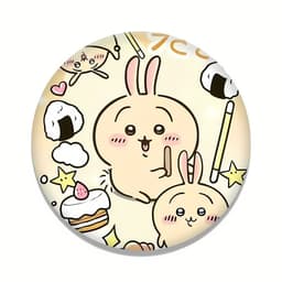 (NGỌT NGÀO) Huy Hiệu Chiikawa Badge anime Nanka Chiisakute Kawaii Yatsu Balo Túi Xách tiện lợi manga chibi 2