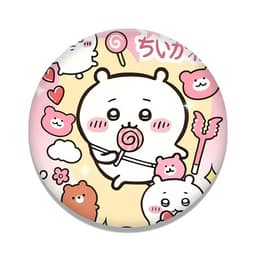 (NGỌT NGÀO) Huy Hiệu Chiikawa Badge anime Nanka Chiisakute Kawaii Yatsu Balo Túi Xách tiện lợi manga chibi 6