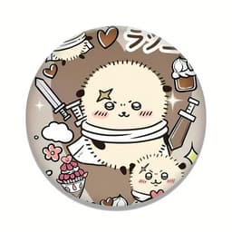 (NGỌT NGÀO) Huy Hiệu Chiikawa Badge anime Nanka Chiisakute Kawaii Yatsu Balo Túi Xách tiện lợi manga chibi 7