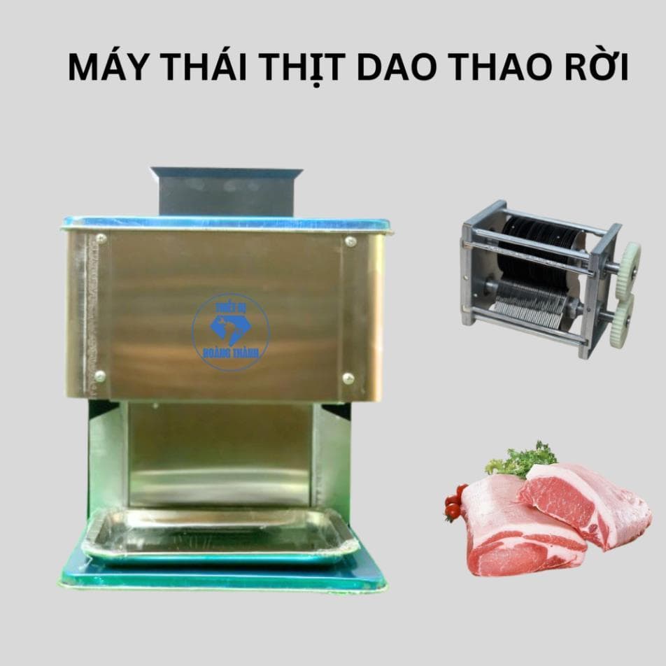 Máy thái bì, thái thịt dao tháo rời, nhiều cỡ dao, thay thế và vệ sinh dễ dàng