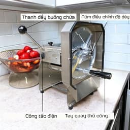 Máy Thái Lát, Thái Sợi Chạy Điện Kết Hợp Quay Tay – Dao Thái Lát_Dao Thái Sợi - BH 1 NĂM- Nhập Khẩu Nguyên Chiếc 5