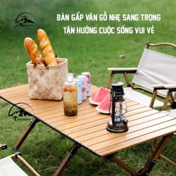 bàn camping gấp gọn, dã ngoại cắm trại du lịch ngoài trời sơn tĩnh điện gọn nhẹ 3