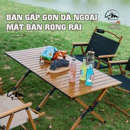 bàn camping gấp gọn, dã ngoại cắm trại du lịch ngoài trời sơn tĩnh điện gọn nhẹ 5
