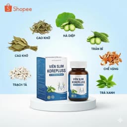 [Quà tặng 1 chiếc bcs random] Viên Uống giảm cân hiệu quả an toàn Slim Koreplus 30v Giúp Lấy Lại Vóc Dáng Eo Thon Gọn 3