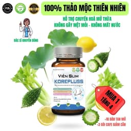 [Quà tặng 1 chiếc bcs random] Viên Uống giảm cân hiệu quả an toàn Slim Koreplus 30v Giúp Lấy Lại Vóc Dáng Eo Thon Gọn 6