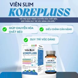 [Quà tặng 1 chiếc bcs random] Viên Uống giảm cân hiệu quả an toàn Slim Koreplus 30v Giúp Lấy Lại Vóc Dáng Eo Thon Gọn 9